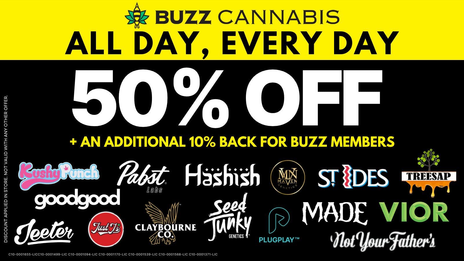 Buzz Cannabis - National City 50% OFF Deals at BUZZ