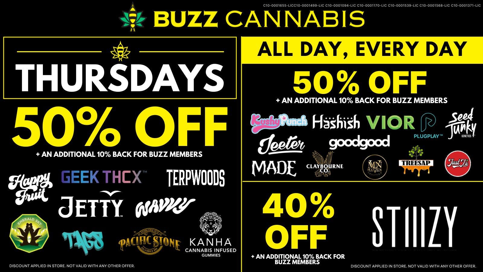 Buzz Cannabis - National City Thursday Deals at BUZZ