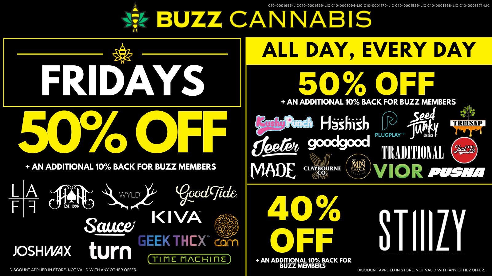 Buzz Cannabis - Sorrento Valley Friday Deals at BUZZ