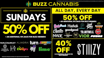 Buzz Cannabis - Mission Valley SUNDAY BUZZ Deals
