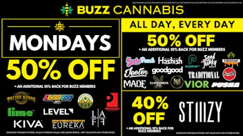 Buzz Cannabis - Mission Valley Monday Deals at BUZZ
