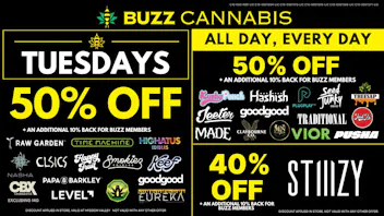 Buzz Cannabis - Santee Tuesday Deals at BUZZ