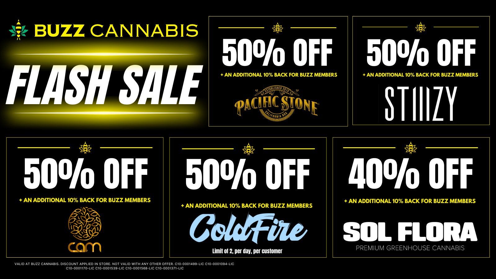 Buzz Cannabis - National City FLASH SALE at BUZZ!