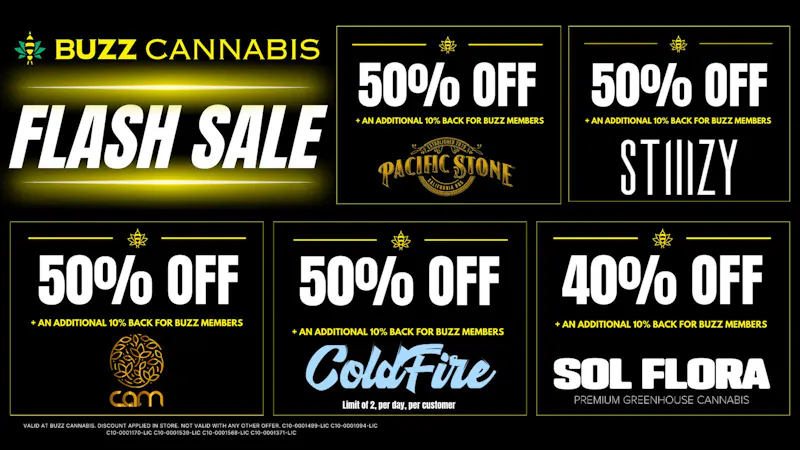 Buzz Cannabis - National City FLASH SALE at BUZZ!