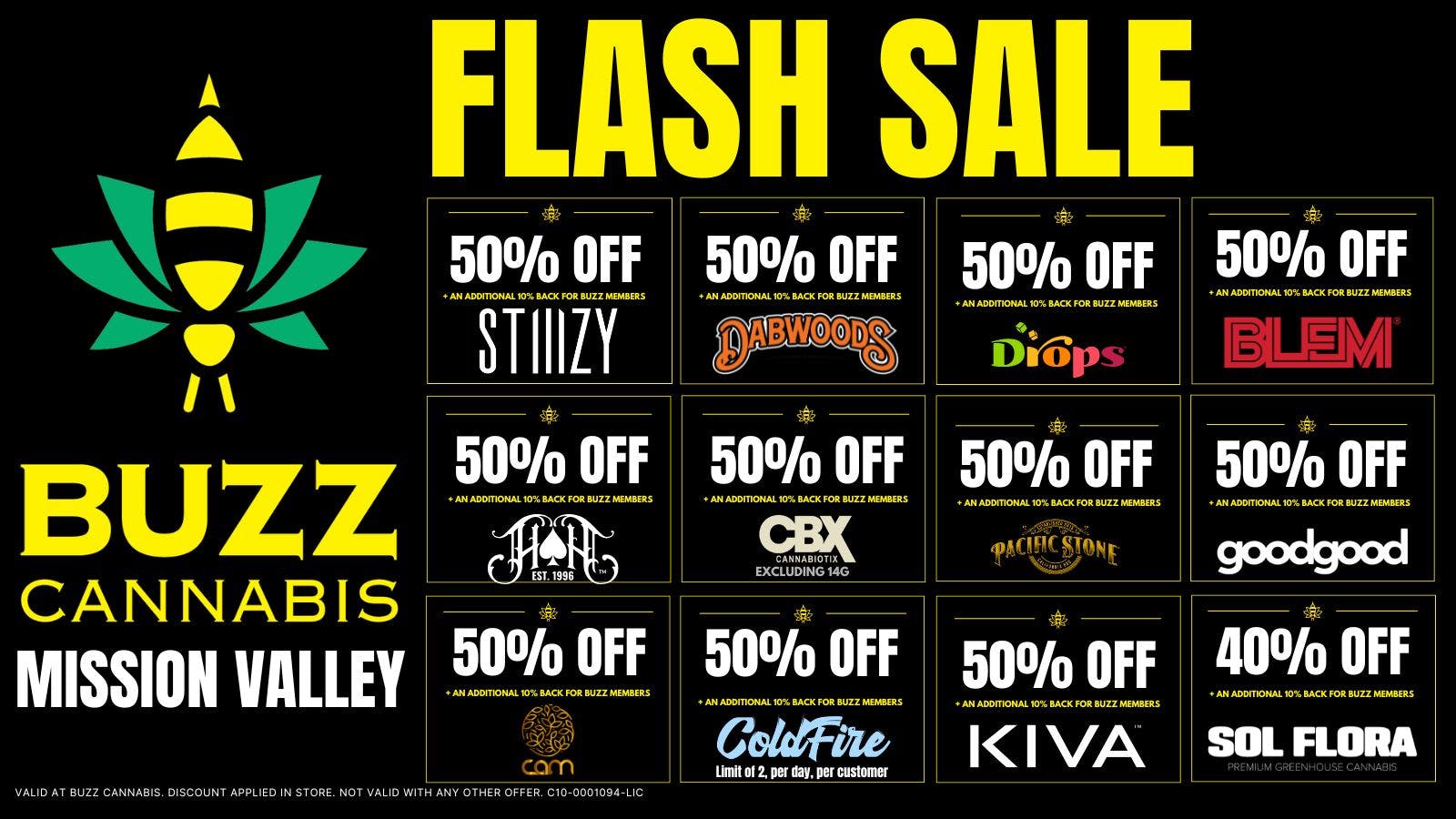 Buzz Cannabis - Mission Valley FLASH SALE BUZZ Mission Valley