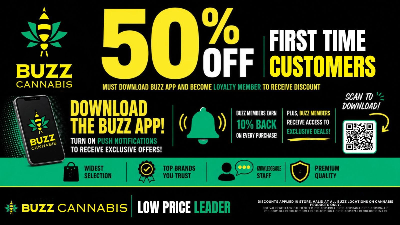 Buzz Cannabis - Wildomar 50% OFF First Time Customers
