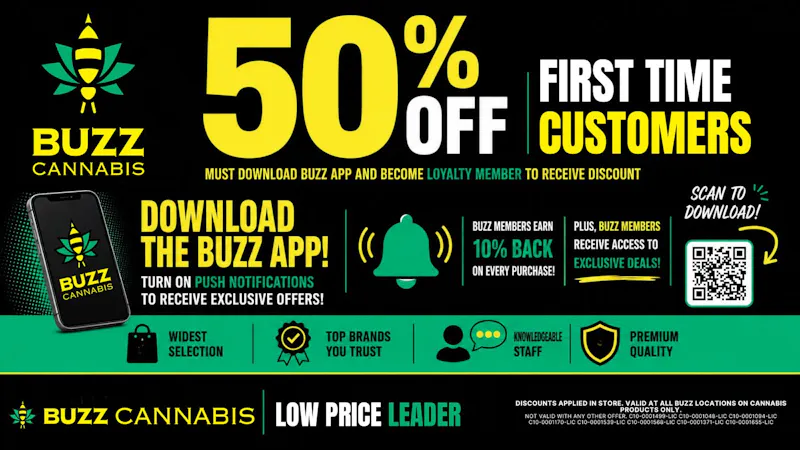 Buzz Cannabis - Sorrento Valley 50% OFF First Time Customers
