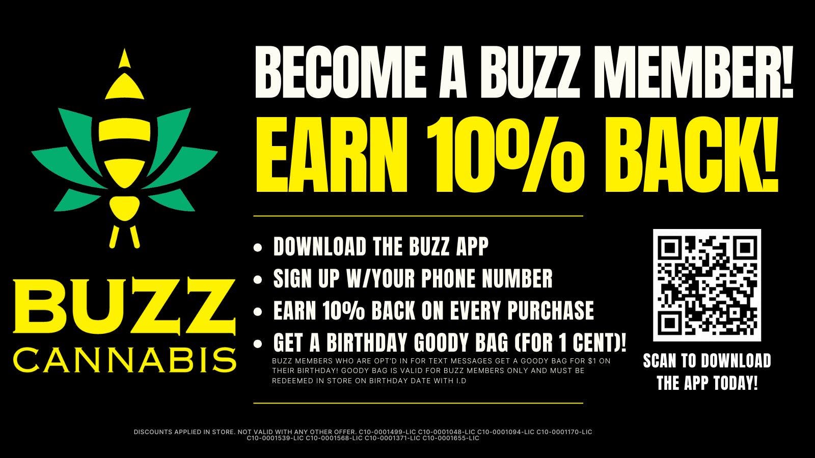 Buzz Cannabis - Santee Earn 10% Back at BUZZ