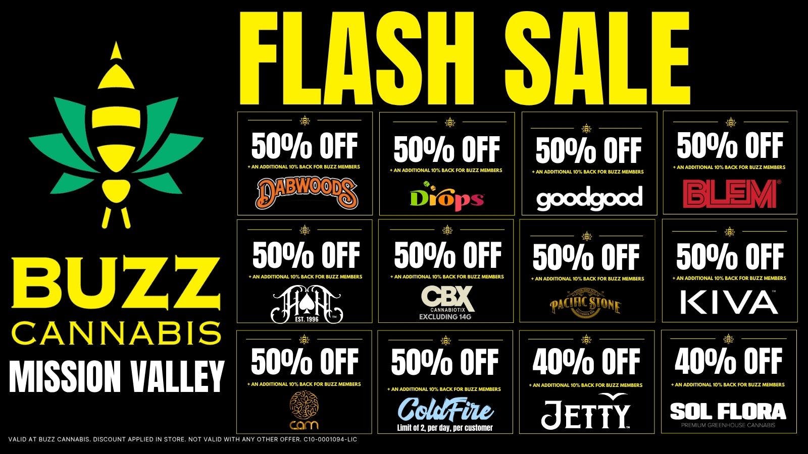 Buzz Cannabis - Mission Valley FLASH SALE BUZZ Mission Valley