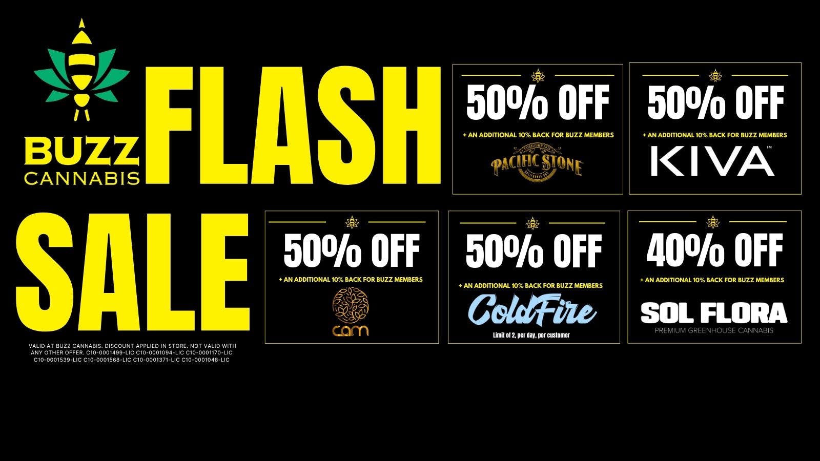 Buzz Cannabis- La Mesa FLASH SALE at BUZZ!