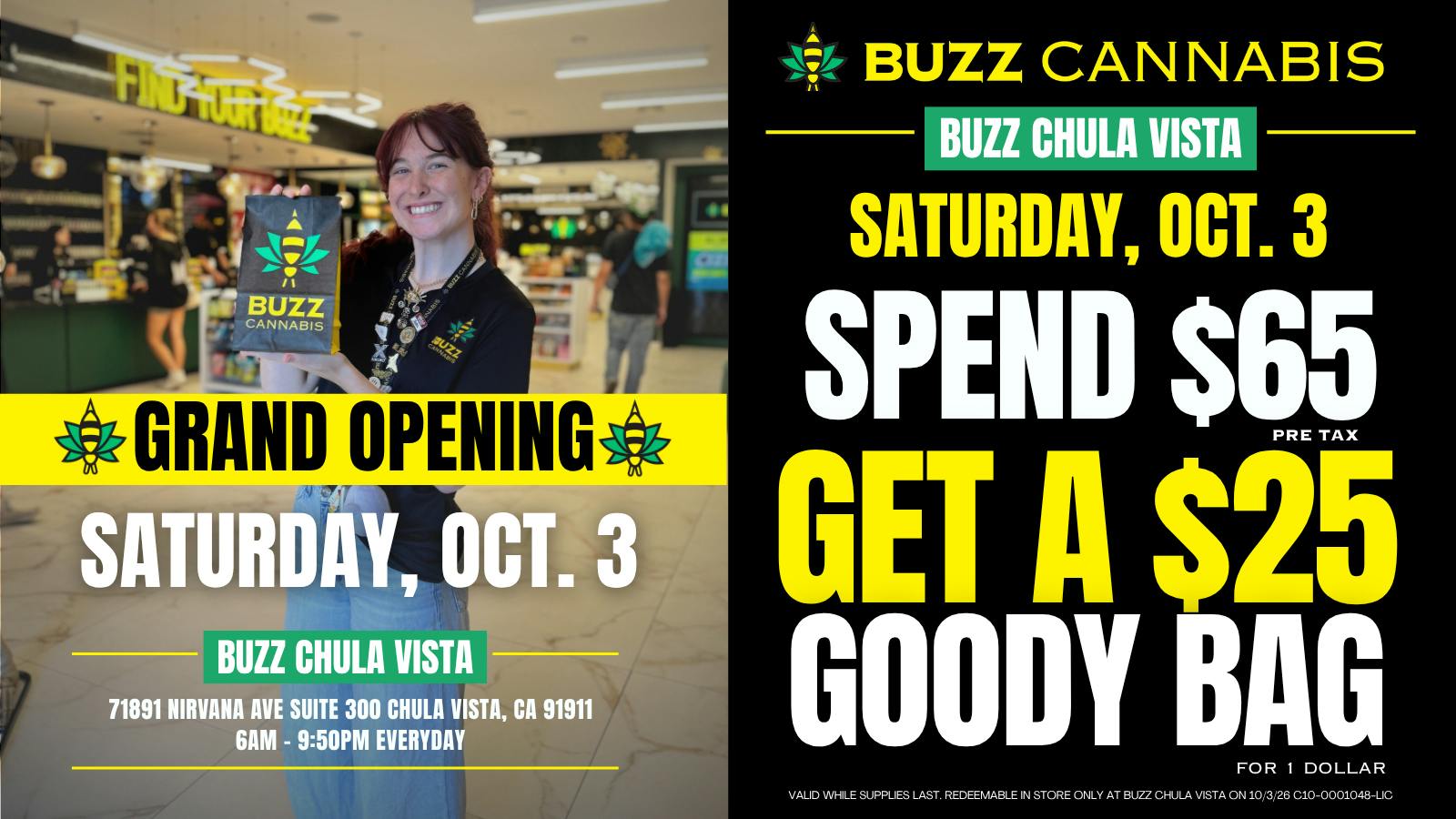 Buzz Cannabis - Chula Vista Chula Vista Grand Opening