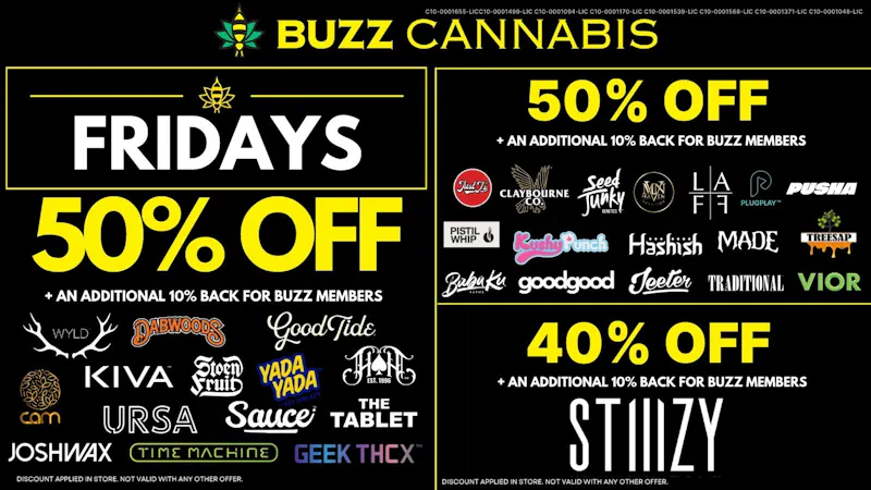 Buzz Cannabis - National City Friday Deals at BUZZ