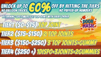 Doorhash UNLOCK UP TO 60% OFF WITH THE DEAL CARD TIERS