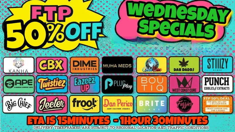 Doorhash FTP 50% WEDNESDAY DEAL