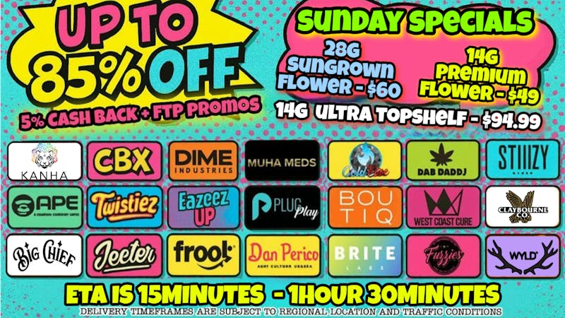 Doorhash ⭐UP TO 85% SUNDAY DEAL + PROMOS⭐