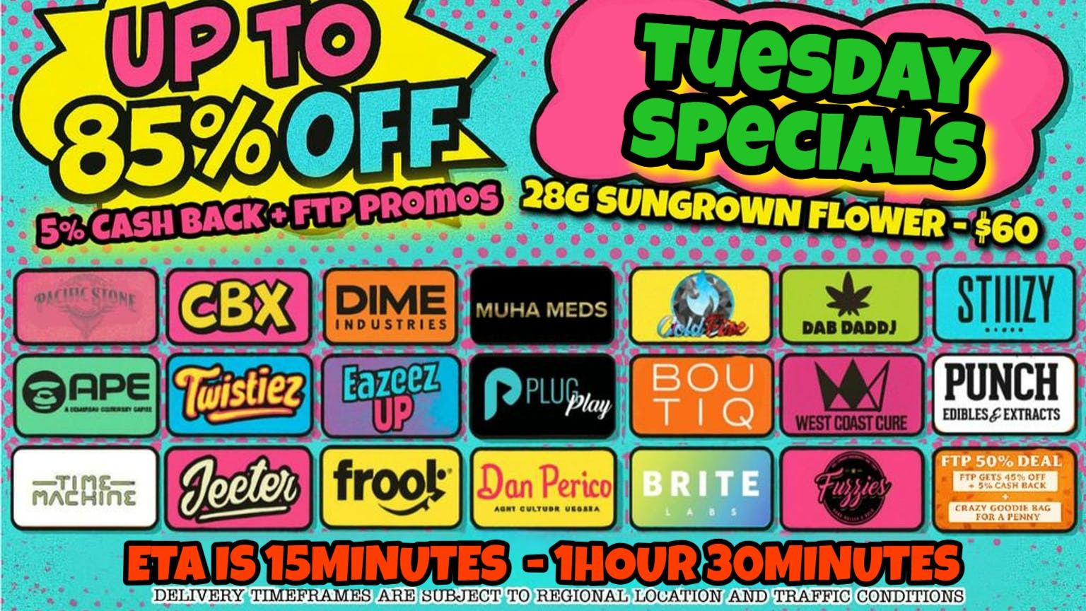 Doorhash UP TO 85% TUESDAY SPECIAL + FTP PROMOS