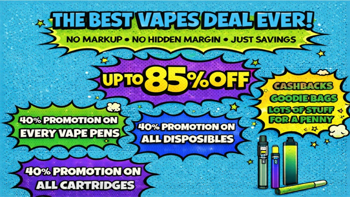 Doorhash 🌬️ENJOY UP TO 85% OFF + ALL VAPES PROMOTION🌬️