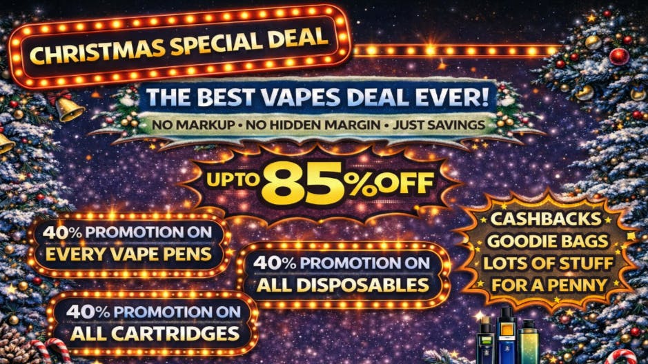 Doorhash ALL VAPES MEGA XMAS DEAL