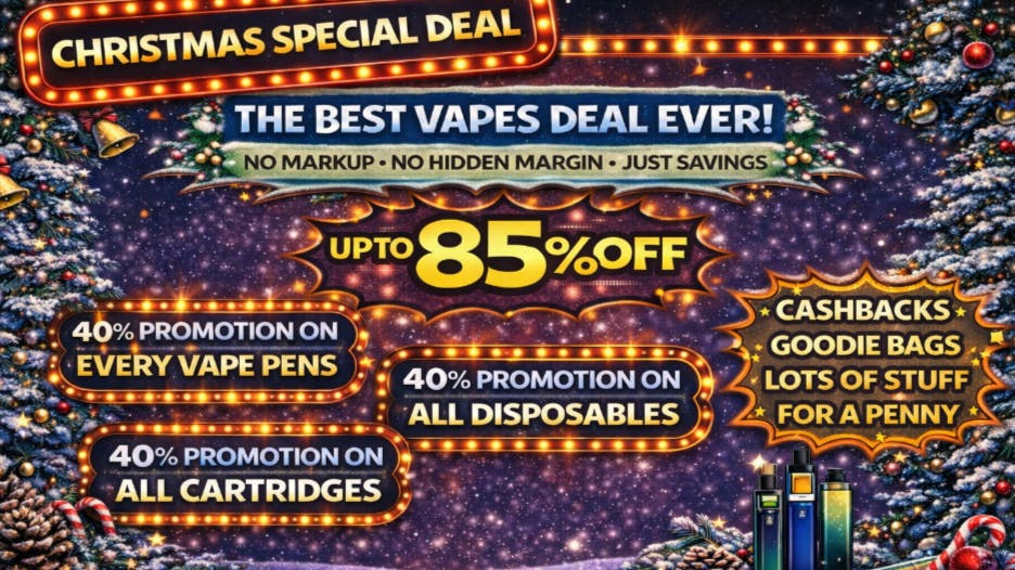 Doorhash 85% MEGA VAPES DEAL FOR LAST DAY 2025