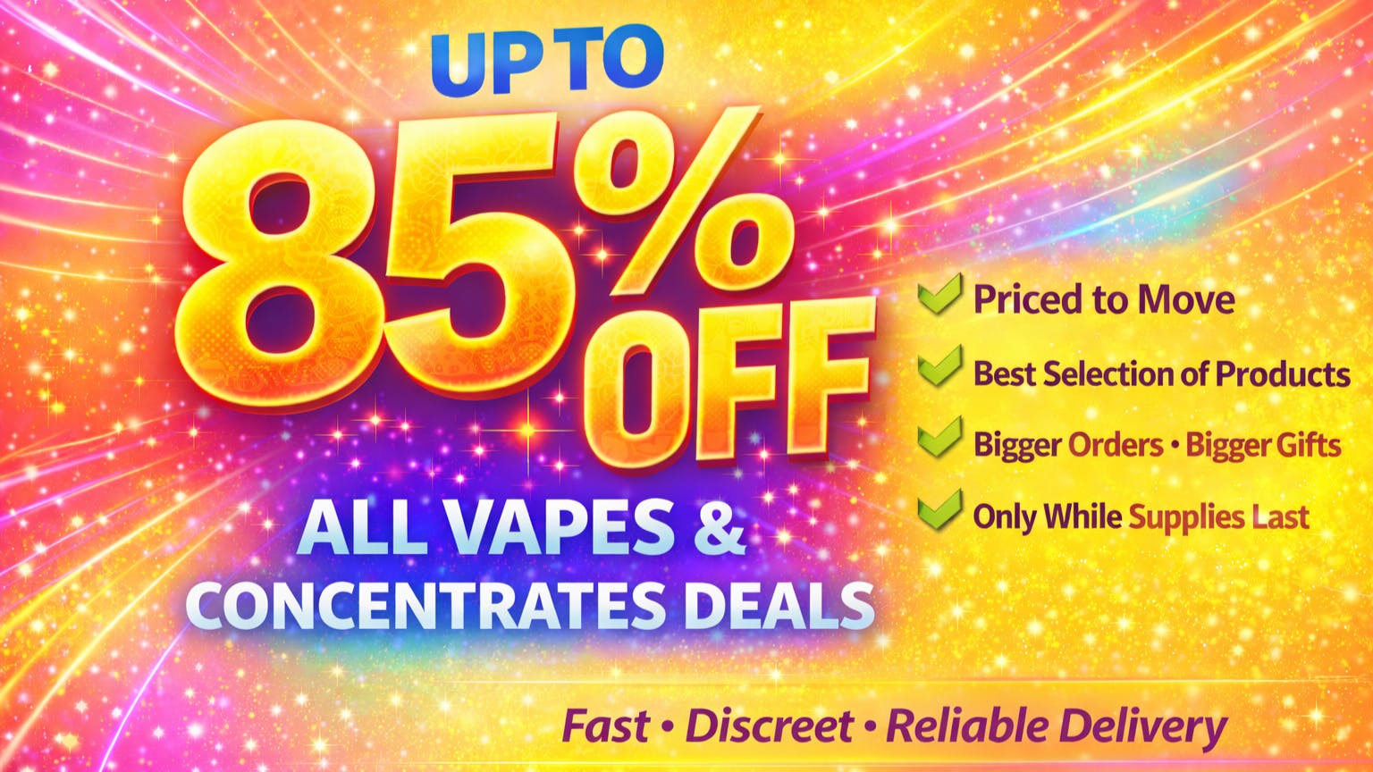Doorhash 85% OFF "ALL VAPES AND CONCENTRATES" 2026 DEAL