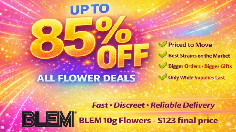 Doorhash 85% Off Flower Deal - 2026 First Deal