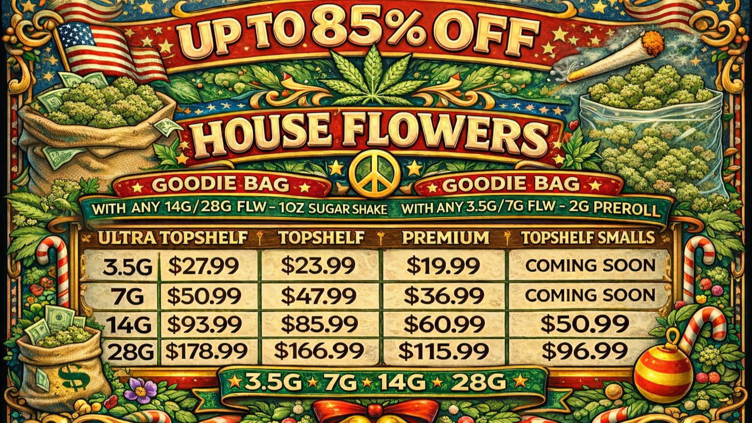 Doorhash Mega Deal-House Flowers - Up To 85% Off + FTP 50%
