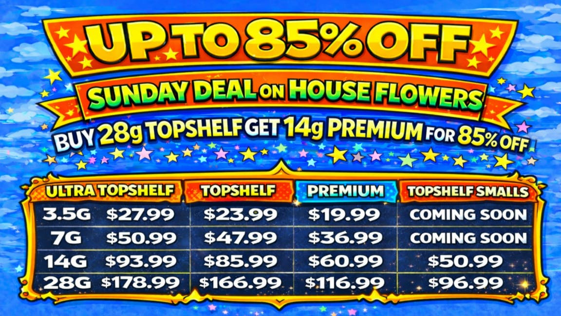 Doorhash SUNDAY DEAL - B1G1- UP TO 85% OFF ON HOUSE FLOWERS