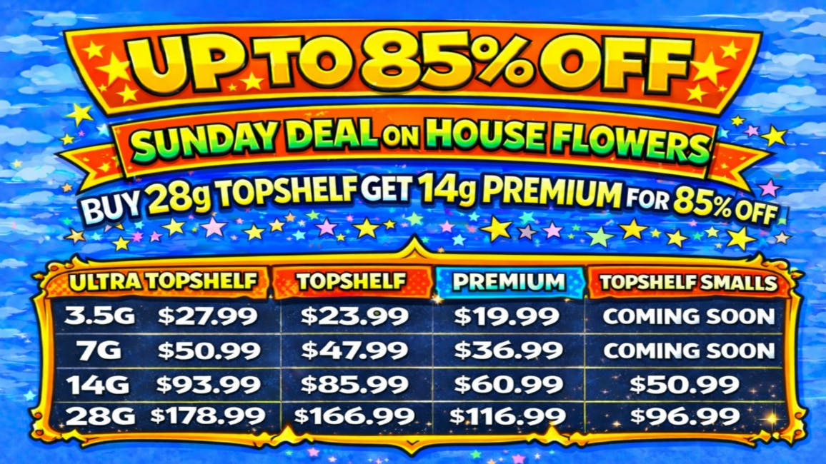 Doorhash HOUSE FLOWERS - 85% OFF DEAL - MONDAY SPECIAL