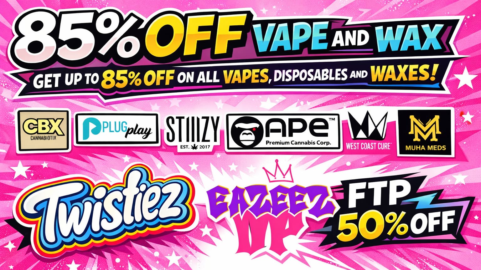 Doorhash 85% OFF DEAL ON ALL VAPES + FTP 50% DEAL