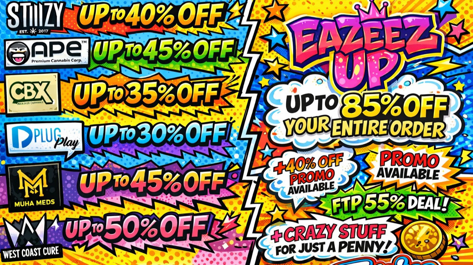 Doorhash ❤️The Wednesday Mega Deal - Up To 85% Off + Gifts❤