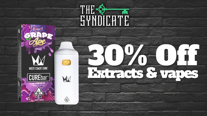 The Syndicate - Woodland Hills (SOCAL CO-OP) 30% Off West Coast Cure