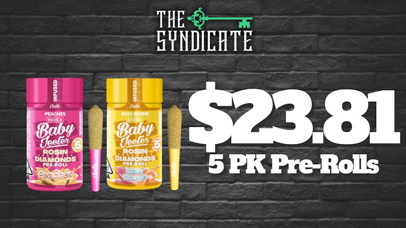 The Syndicate - Huntington Park Jeeter – 5 PK Pre-Rolls - $23.81