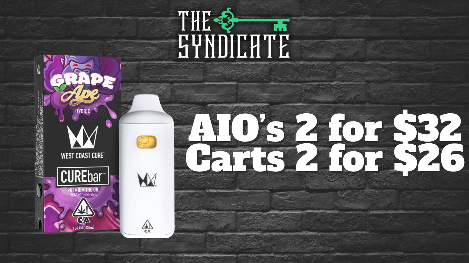 The Syndicate - Moreno Valley West Coast Cure – AIO & Cart Deals