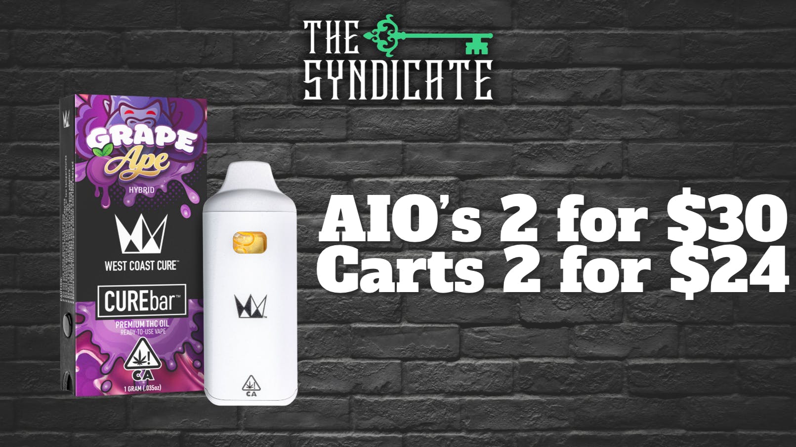 The Syndicate - Lake Elsinore #1 West Coast Cure – AIO + Cart Deals