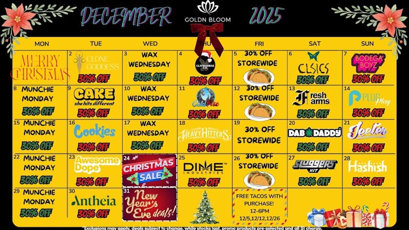 Goldn Bloom - Perris December Daily Deals