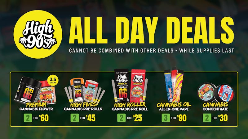 PACKS Weed Dispensary South Los Angeles HIGH 90'S ON GOING SPECIALS
