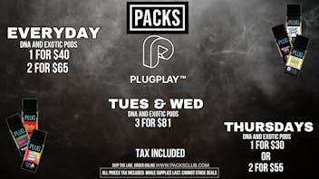 PACKS Weed Dispensary South Los Angeles Everday PLUGPlay Specials