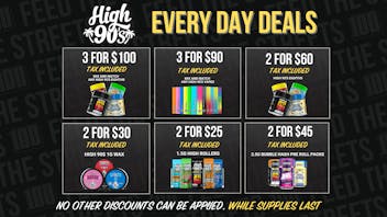 PACKS Weed Dispensary San Gabriel Valley HIGH 90'S EVERYDAY DEALS