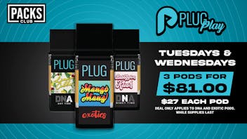 PACKS Weed Dispensary San Gabriel Valley PLUGPLAY 3 FOR $81 OUT THE DOOR