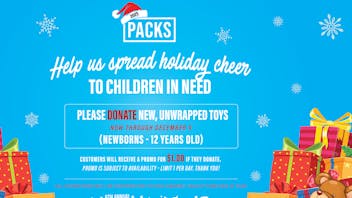 PACKS Weed Dispensary San Gabriel Valley TOY DRIVE DONATION.