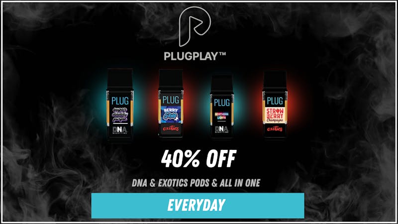 PACKS Weed Dispensary San Gabriel Valley 40% OFF PLUGPLAY EVERYDAY