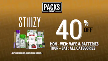 PACKS Weed Dispensary San Gabriel Valley STIIIZY 40% OFF DEAL!!