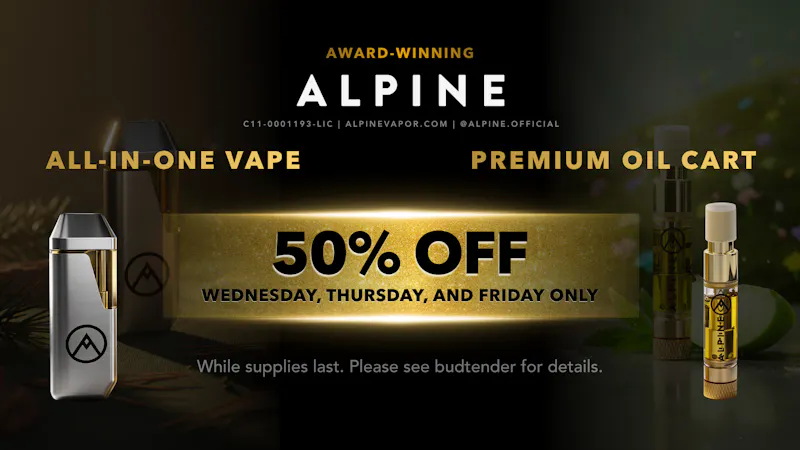 PACKS Weed Dispensary San Gabriel Valley ALPINE 50% OFF
