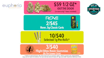 Euphoria Wellness - Marijuana Dispensary $59 1/2oz OUT THE DOOR | 10/$40 1g Pre-Rolls