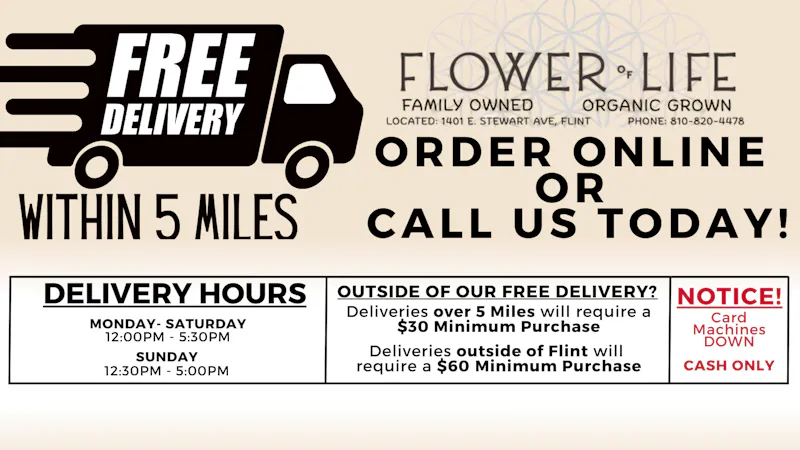 Flower of Life- Delivery FREE DELIVERY! Within 5 Miles
