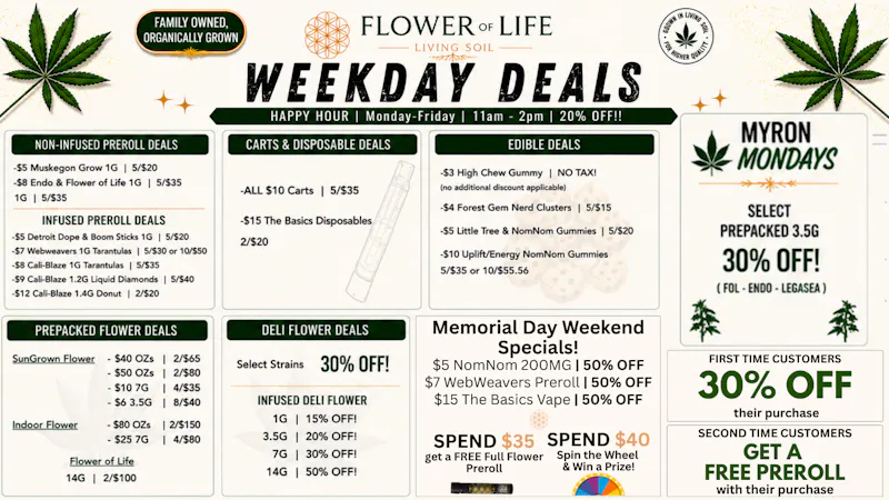 Flower of Life Memorial Day Sale! | Up to 50% OFF
