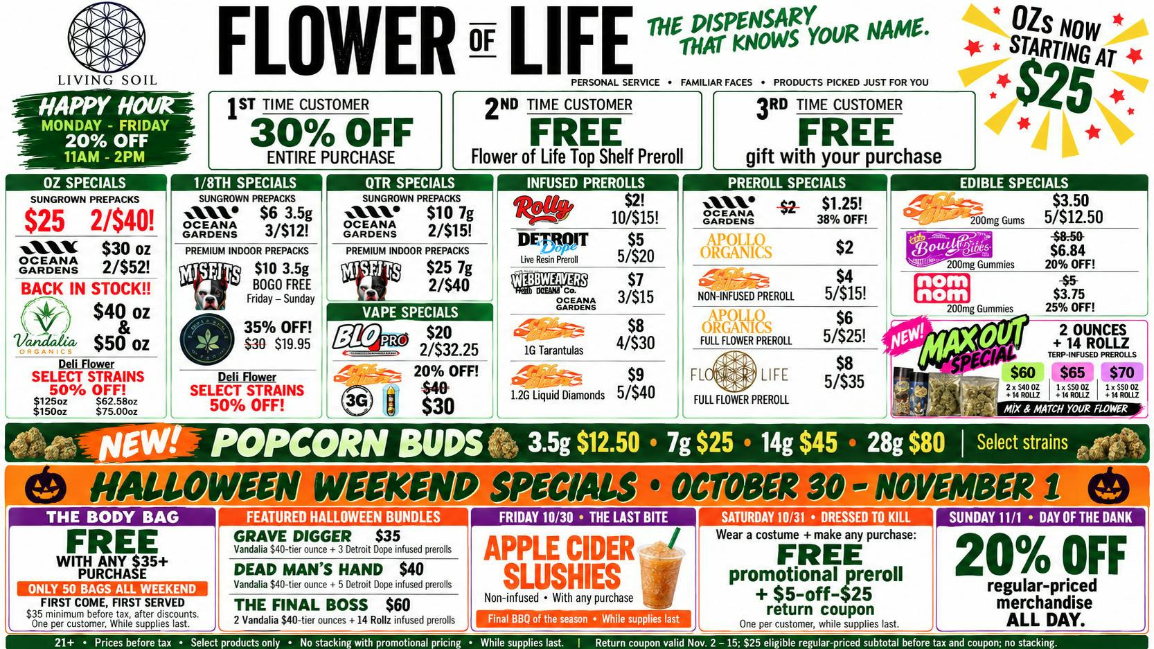 Flower of Life- Delivery 🔥Stock Up & Save - $25 OZs, Bulk Deals + New Bud