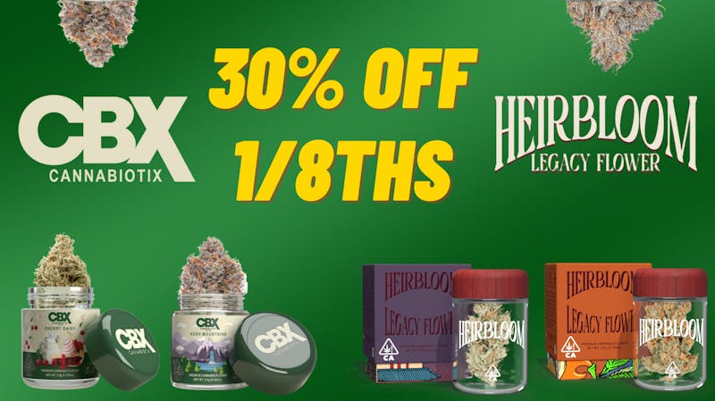 The Reserve - Balboa 30% Off CBX and Heirbloom 1/8ths