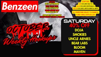 Benzeen La Brea 40% OFF DOJA, SMOKIEZ, BLOOM, BEAR LABS, MAVEN