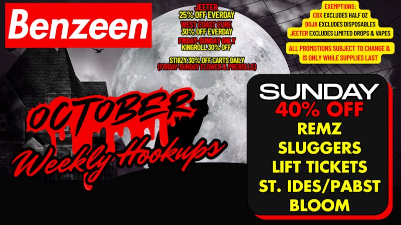 Benzeen La Brea 40% OFF REMZ, SLUGGERS, LIFT TICKET, BLOOM,ST.IDES